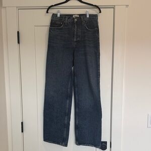 Agolde Dark Blue Flare & Wide Leg Jeans